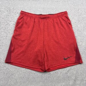 Nike Running Shorts Mens XL Red 8" Dri-Fit Mesh Lined Training Drawstring CJ2009